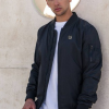 Bomberjacke Unisex schwarz – Bild 2