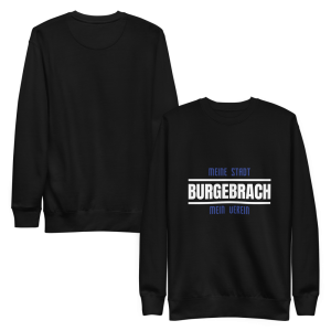 Unisex Pullover "Meine Stadt-Mein Verein" Schwarz